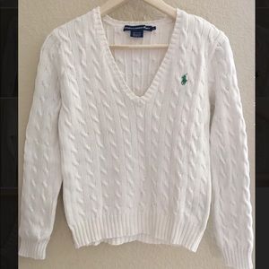 Knitted Ralph Lauren V neck Sweater